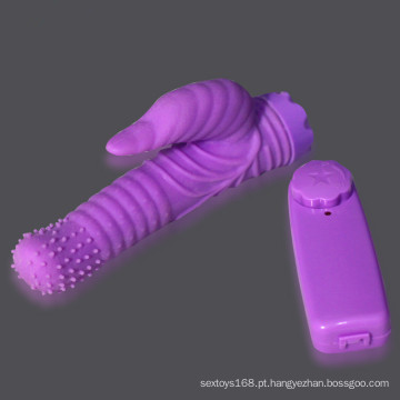 Produto do sexo dos vibradores do silicone da vagina para a mulher Injo-Zd092